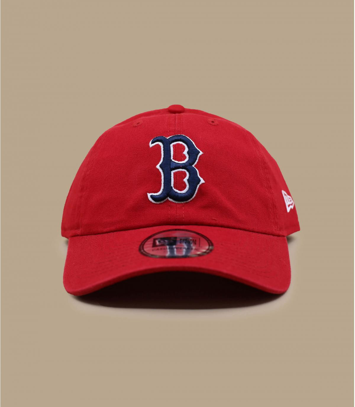 B red unstructured cap - Washed Boston 920 scarlet New Era : Headict
